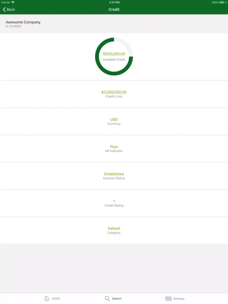 Screenshot di CenturyLink mCAD iPad 
