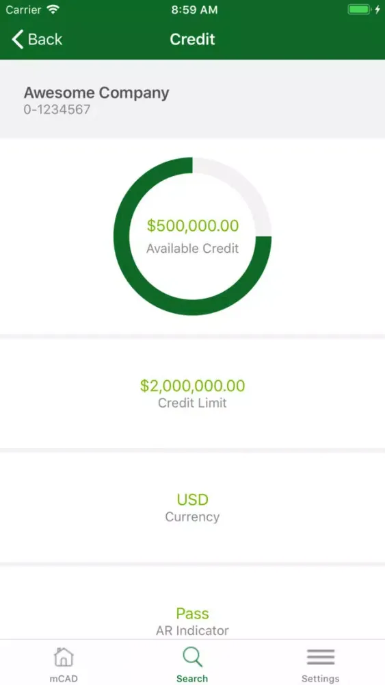 Screenshot di CenturyLink mCAD