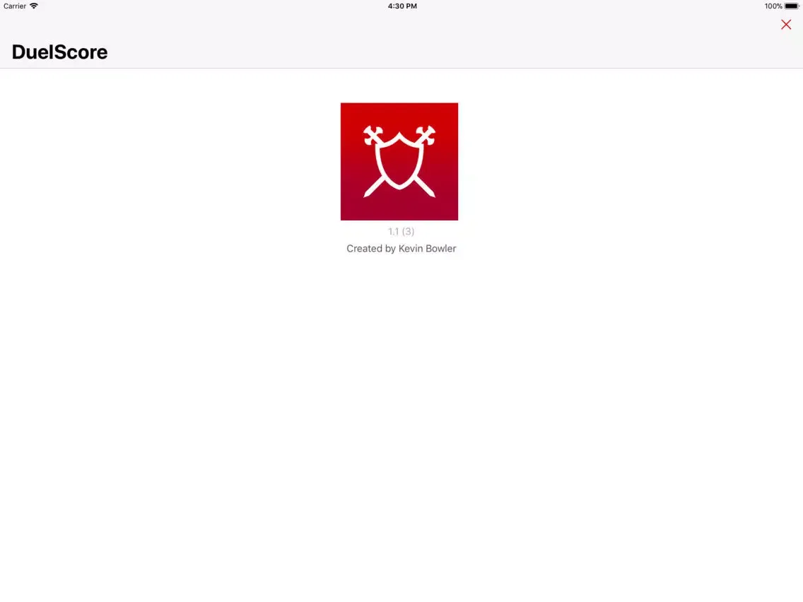 Duel Score iPad 应用截图
