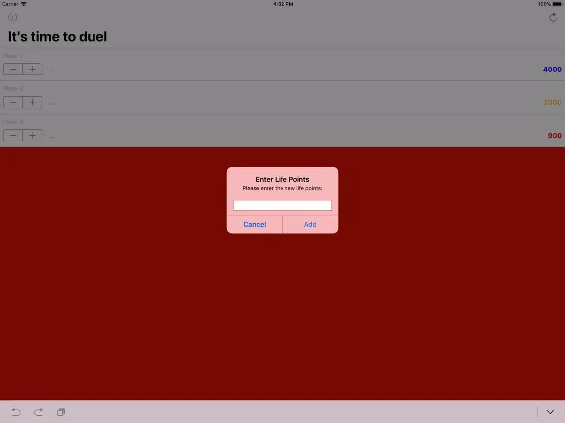 Duel Score iPad 应用截图