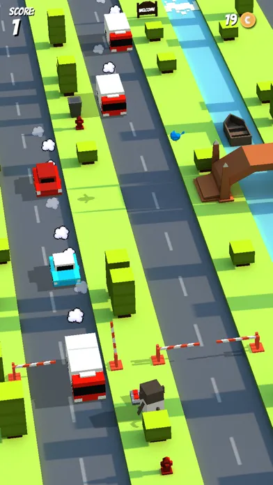 Crossy Barrier Dash - Reckless Road Rush Block 3 Free Edition Ekran Görüntüleri