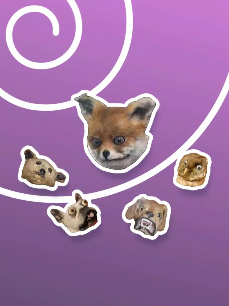 Bad Taxidermy - Creepy Animal Emoji Strickers iPad  سکرین شاٹس