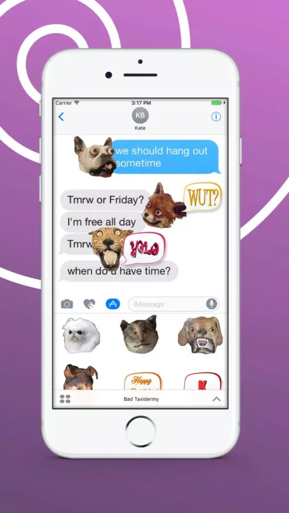 Bad Taxidermy - Creepy Animal Emoji Strickers سکرین شاٹس