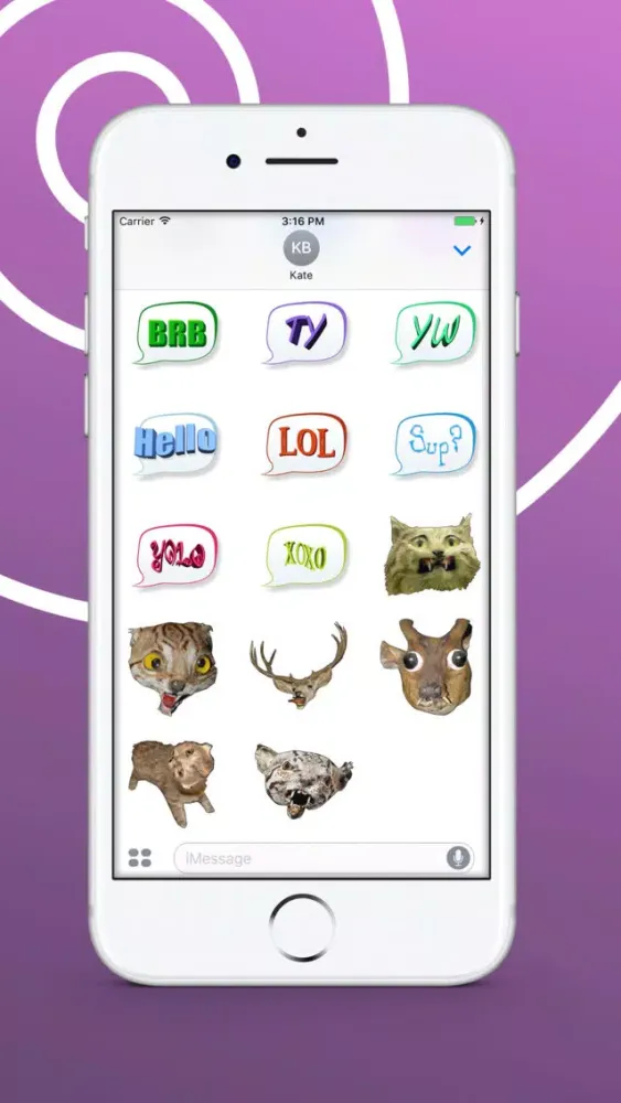 Bad Taxidermy - Creepy Animal Emoji Strickers سکرین شاٹس