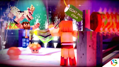 Capturas de tela do Block Wrestling Mania 3D - FREE Endless Wrestle Game in Cube world
