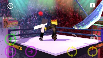 Capturas de tela do Block Wrestling Mania 3D - FREE Endless Wrestle Game in Cube world