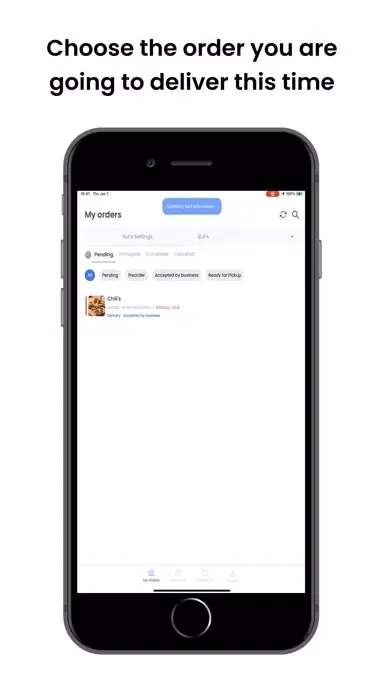 Скриншоты LevelUp Driver App