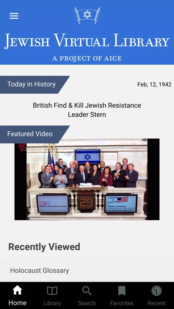 Tangkapan layar Jewish Virtual Library