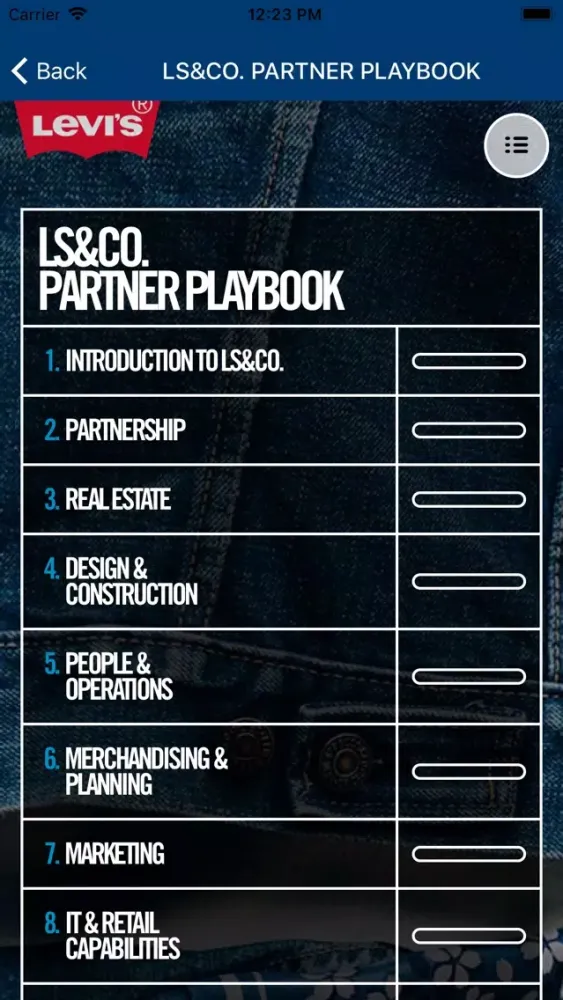 Capturas de pantalla de LS&Co. Partner Playbook