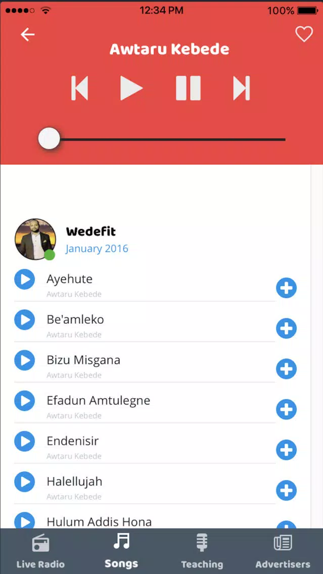 Captures d'écran de Levi Christian Internet Radio