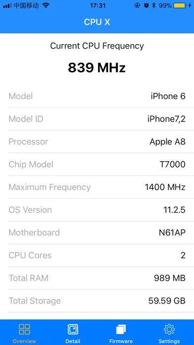 CPU X Screenshots