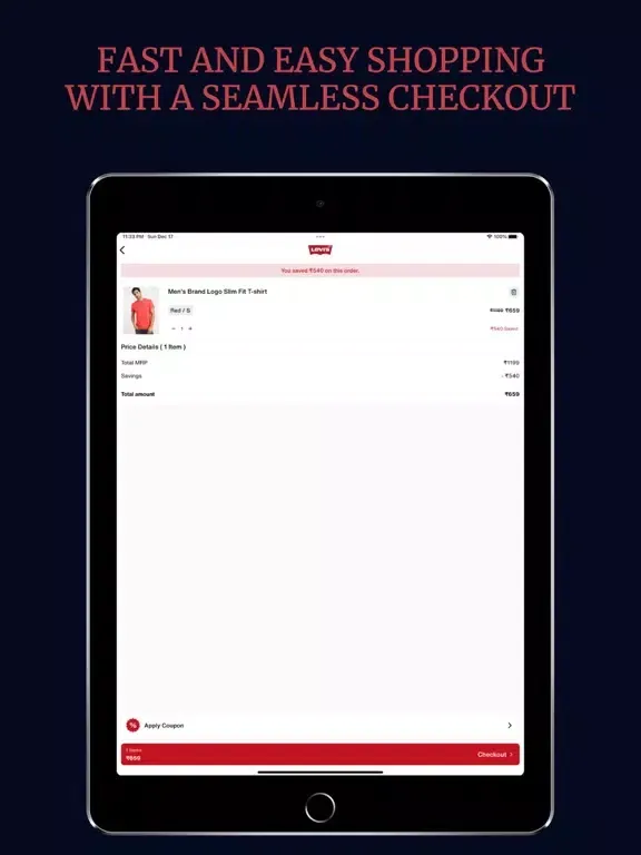 Screenshot di Levi's® India iPad 