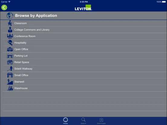 Leviton IECC iPad  Ekran Görüntüleri