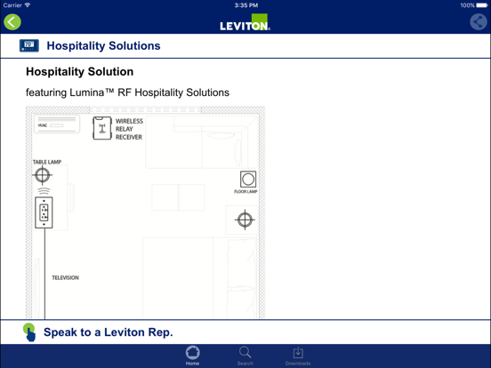 Leviton IECC iPad  Screenshots