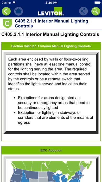 Leviton IECC Screenshots