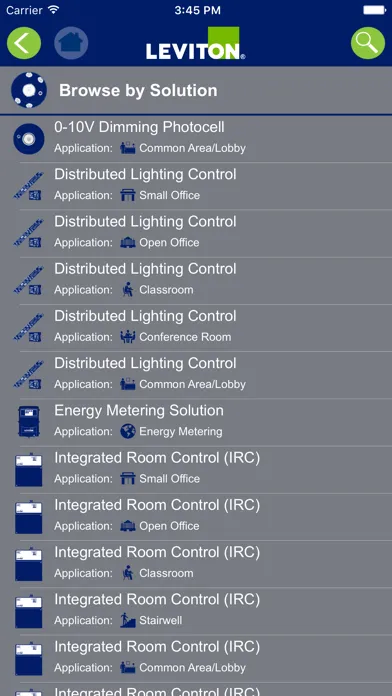 Capturas de tela do Leviton Title 20 & Title 24