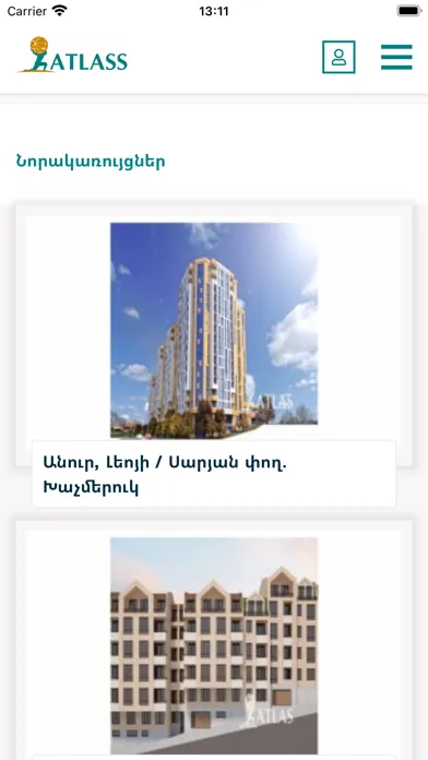 Atlass property portal سکرین شاٹس