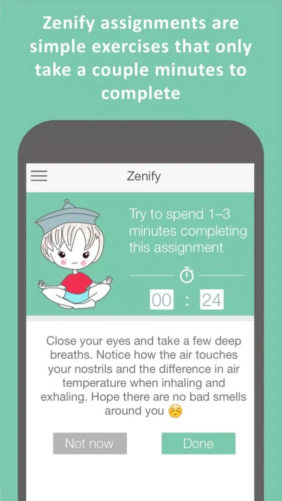 Zenify Premium - Meditation and Mindfulness Training Techniques for peace of mind, stress relief and focus应用截图