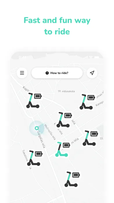 Capturas de pantalla de Levy Electric Scooters