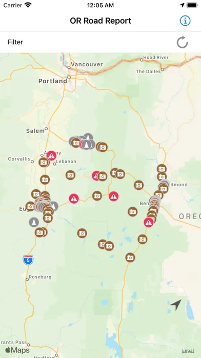 Oregon Road Report স্ক্রিনশট
