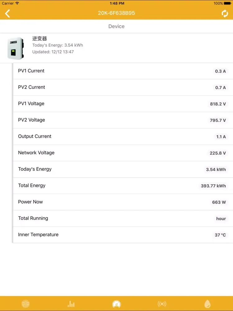 صور ZANUSSI Monitoring System iPad 