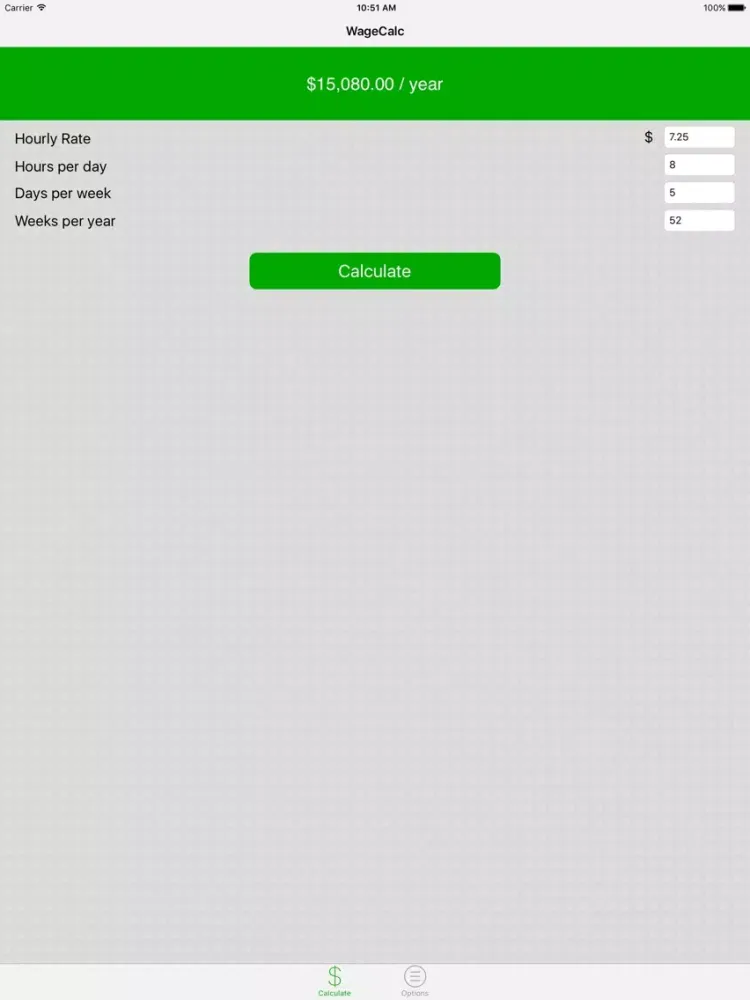 WageCalc - No Ads iPad 應用截圖