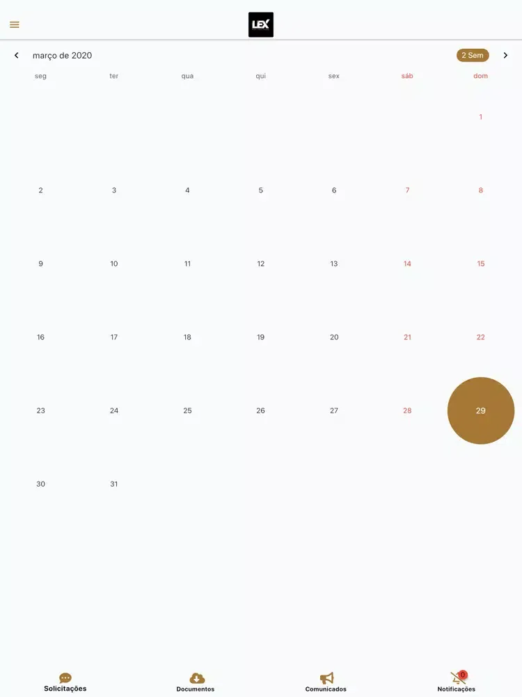 Capturas de tela do Lex Contabilidade iPad 