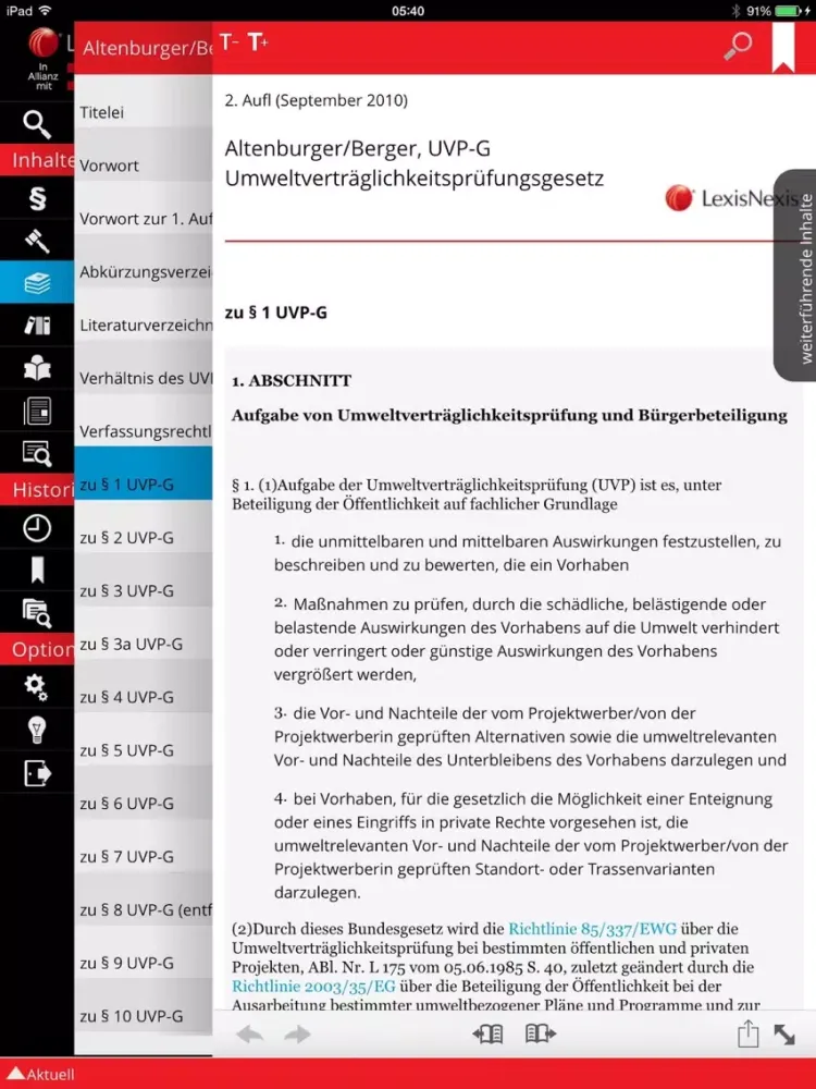 LexisNexis® Online iPad  سکرین شاٹس