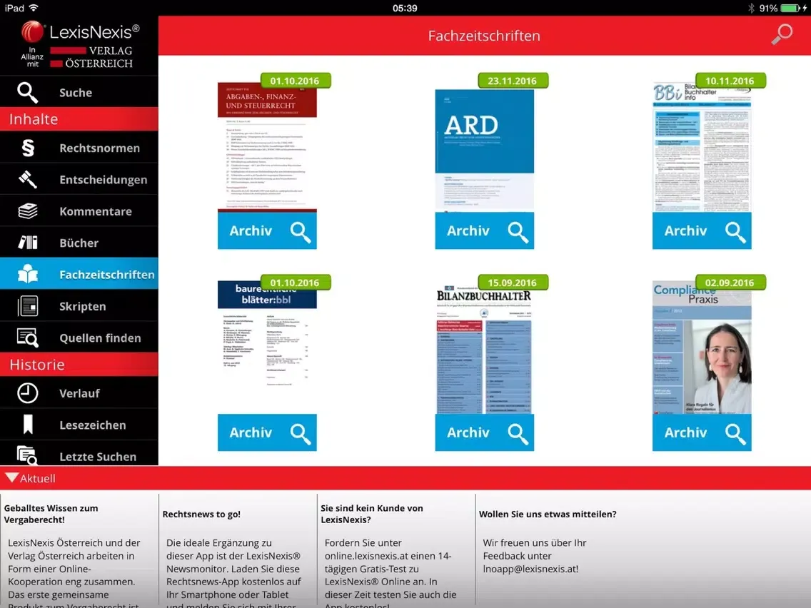 LexisNexis® Online iPad  سکرین شاٹس