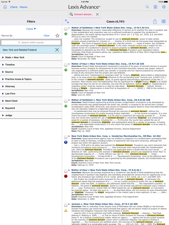 Lexis® iPad 应用截图