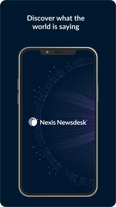 Capturas de pantalla de Nexis Newsdesk® Mobile