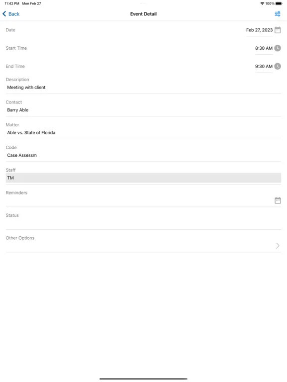 Capturas de pantalla de Time Matters Go iPad 