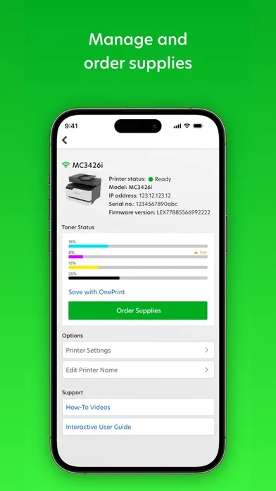 Capturas de pantalla de Lexmark