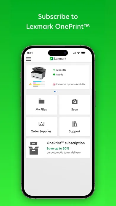 Capturas de pantalla de Lexmark