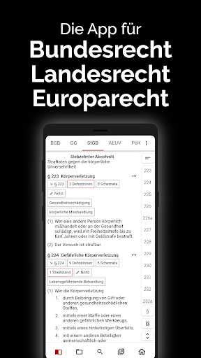 gesetze.io - Jura digital Screenshots