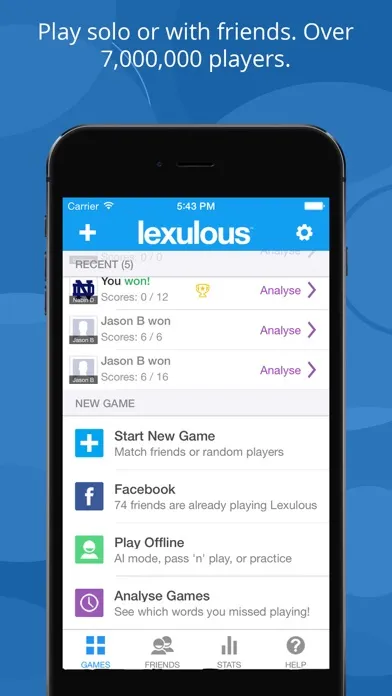 Lexulous Word Game Screenshots