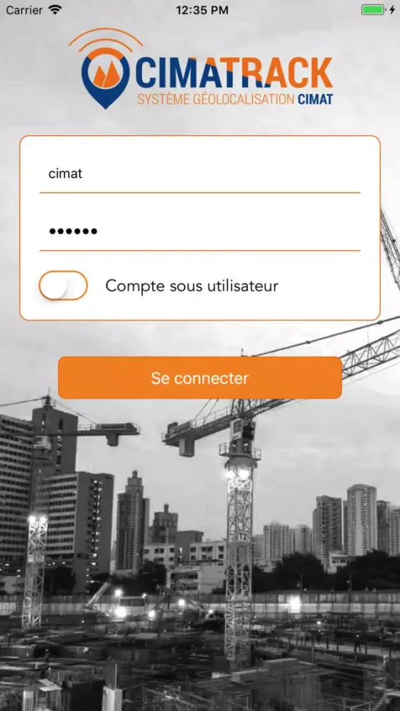 Captures d'écran de CIMATRACK