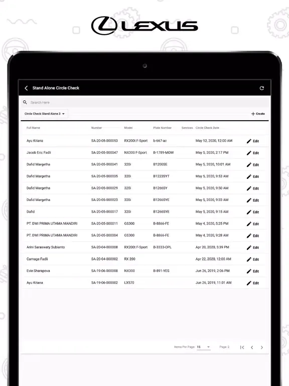 Zrzuty ekranu Lexus VAC iPad 