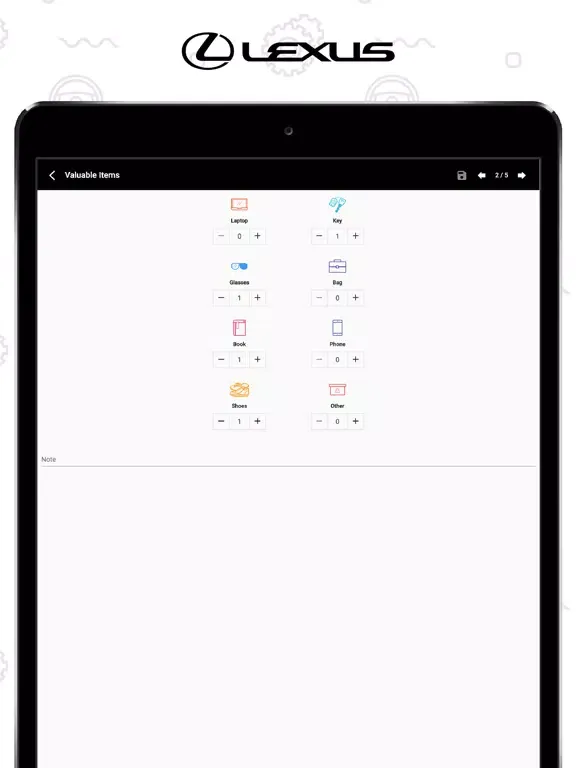 Zrzuty ekranu Lexus VAC iPad 