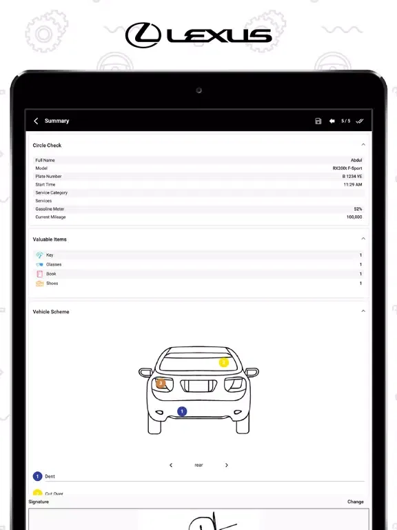 Zrzuty ekranu Lexus VAC iPad 