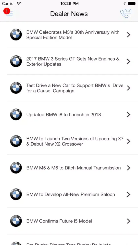 Celebrity Motor Cars DealerApp Screenshots