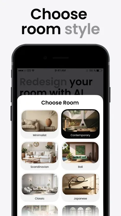 Ảnh chụp màn hình của AI Room Design Interior Decor