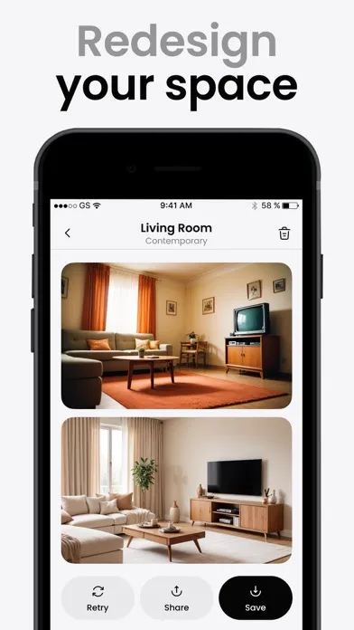 Ảnh chụp màn hình của AI Room Design Interior Decor
