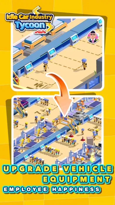 Capturas de tela do Idle Car Industry Tycoon