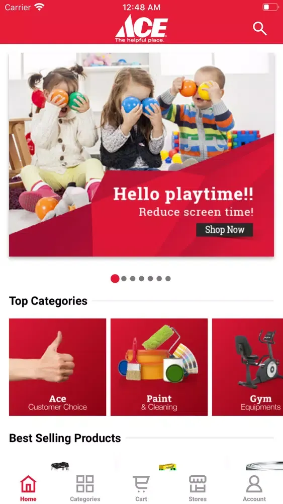 Ảnh chụp màn hình của Ace Hardware Kuwait