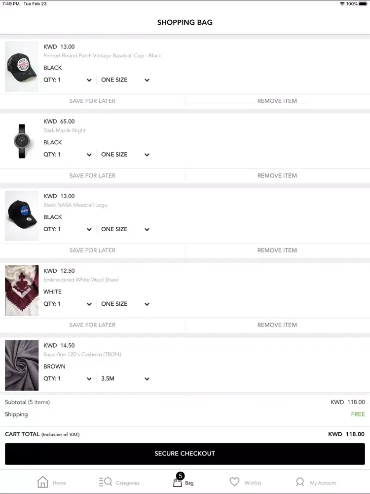 Nass - ناس للأزياء iPad  Screenshots