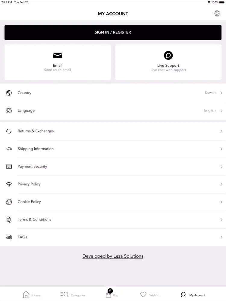Nass - ناس للأزياء iPad  Screenshots