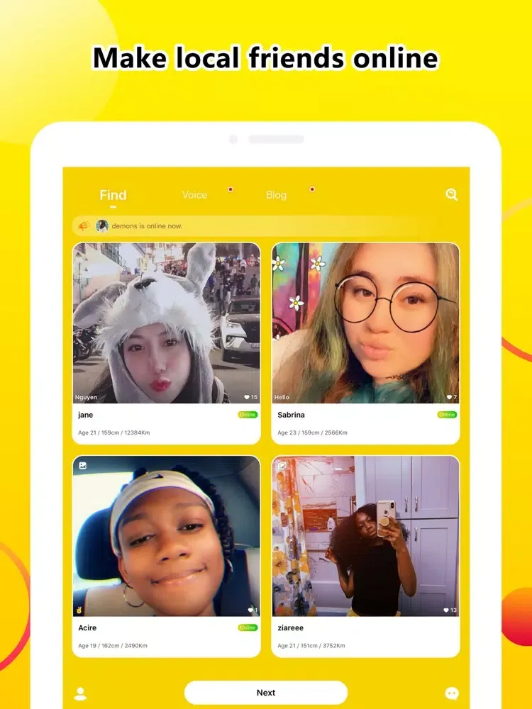 تصاویر Truer -Match& Make Friends App iPad 
