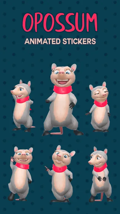 Opossum Emoji Animated Sticker Screenshots