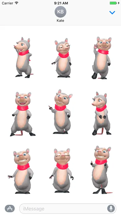 Opossum Emoji Animated Sticker Screenshots